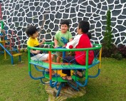 Kids playing togetther at playground