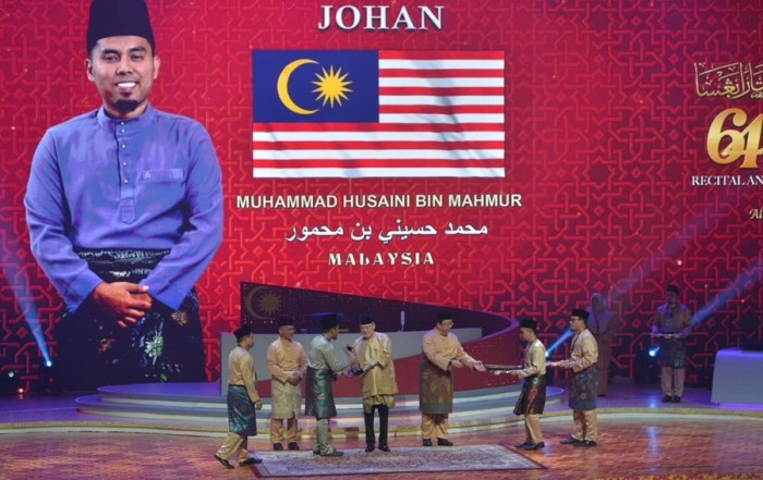 Usaha 9 Tahun Berbaloi: Husaini dinobat Johan Majlis Tilawah dan Hafazan Al-Quran Peringkat Antarabangsa Ke-64