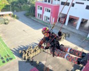Latihan Abseiling dan Keyakinan Diri Mantapkan Kecergasan Tempur Pegawai Kadet PALAPES USIM