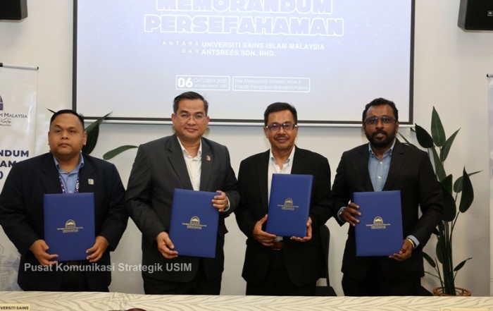 USIM dan Antbees Meterai MoU Perkukuh Kolaborasi Akademia-Industri dalam Bidang Data Sains