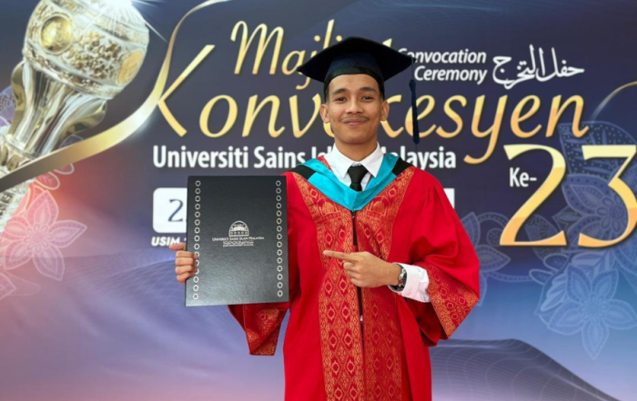 Dari Trek Ke Pentas Konvokesyen: Shahril Aiman Angkat Nama USIM Dalam Arena Olahraga